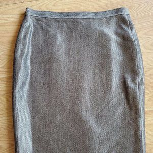 Anne Klein Silver "Shimmery" Skirt - Size 2